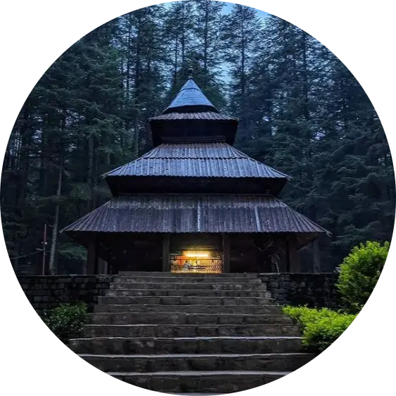 mountain of shimla covered in snow