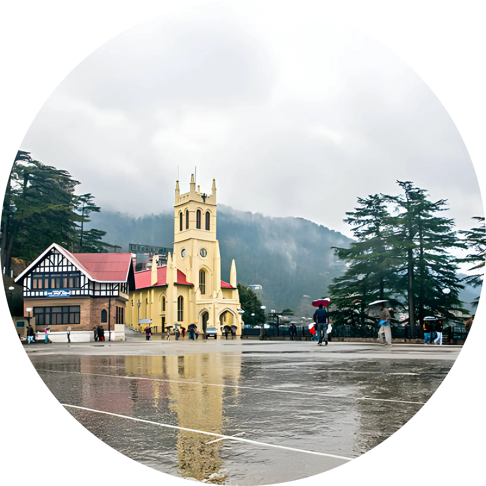mountain view of shimla